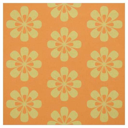 Yellow Flower Pattern Stoff (Muster)