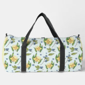 Yellow Flowers and Blueberries Name  Duffle Bag (Vorderseite)