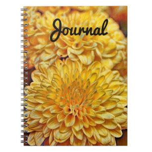 Yellow Flowers Art Journal Notizblock