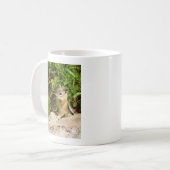 Yellow Flowers Chipmunk Kaffeetasse (Vorderseite Links)