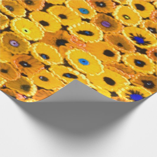 yellow flowers geschenkpapier (Ecke)