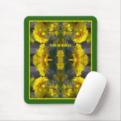 Yellow Flowers In Sunshine Abstract Personalized Mousepad (Mit Mouse)