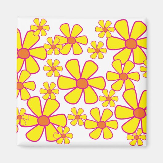 Yellow Flowers Magnet (Vorne)