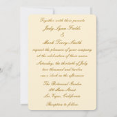 Yellow Flowers Mason Jars Wedding Einladung (Rückseite)