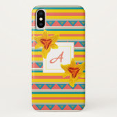 Yellow Flowers Monogram iPhone Case (Rückseite)