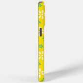 Yellow Flowers Muster iPhone 15 Pro Max Case (Rückseite / Rechts)