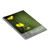 Yellow Flowers Notebook Notizblock (Rechte Seite)