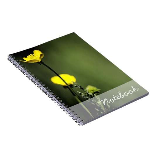 Yellow Flowers Notebook Notizblock (Rechte Seite)