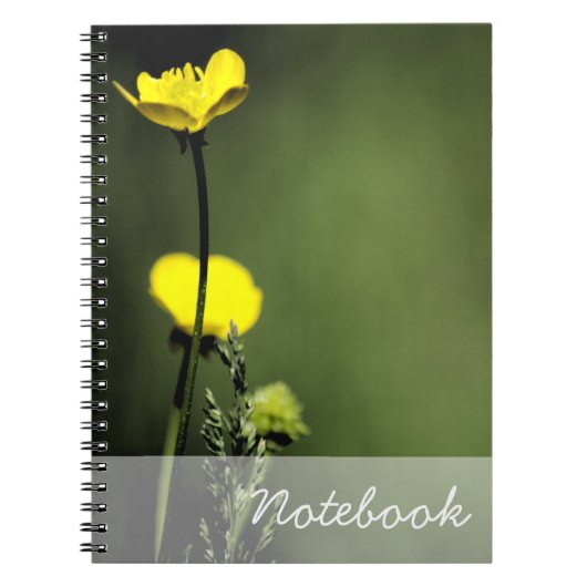 Yellow Flowers Notebook Notizblock (Vorderseite)