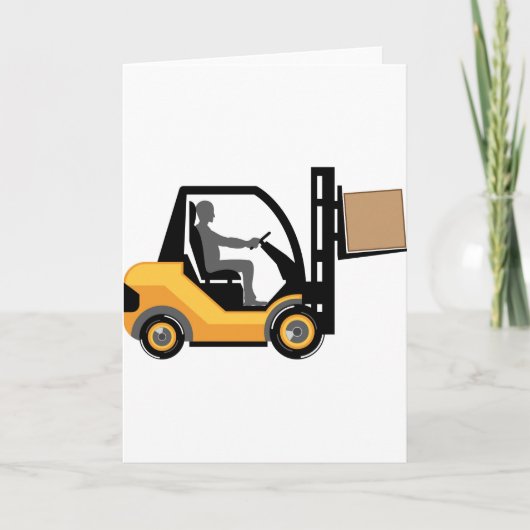 Yellow forklift karte (Vorderseite)