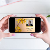 Yellow Forsythia Flowers Living Funeral Party Einladung