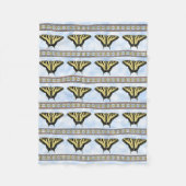 Yellow Frack Butterfly Blue Sky Small Fleecedecke (Vorderseite)