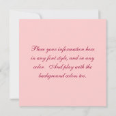 Yellow Frack Butterfly Einladung (Rückseite)