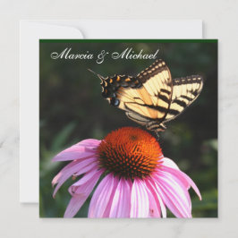 Yellow Frack Butterfly Einladung