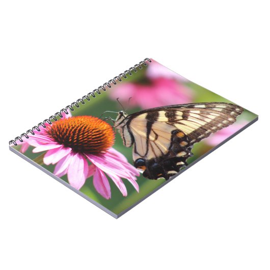 Yellow Frack Butterfly Notebook Notizblock (Linke Seite)