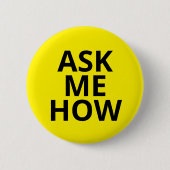 Yellow Fragte mir, wie Business Button (Vorderseite)