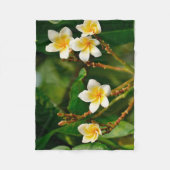 Yellow Frangipani Fleecedecke (Vorderseite)