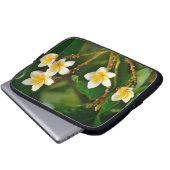 Yellow Frangipani Laptopschutzhülle (Vorne Knopf)