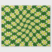 Yellow Frangipani Pattern Geschenkpapier (Flach)