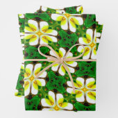 Yellow Frangipani Pattern Geschenkpapier Set (Beispiel)
