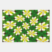 Yellow Frangipani Pattern Geschenkpapier Set (Vorderseite)
