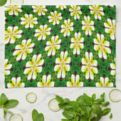 Yellow Frangipani Pattern Geschirrtuch (Gefaltet)