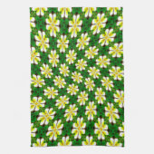 Yellow Frangipani Pattern Geschirrtuch (Vertikal)