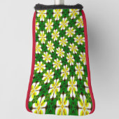 Yellow Frangipani Pattern Golf Headcover (Rotieren 90)
