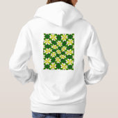 Yellow Frangipani Pattern Hoodie (Rückseite)