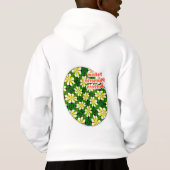 Yellow Frangipani Pattern Hoodie (Rückseite)