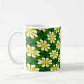 Yellow Frangipani Pattern Kaffeetasse (Links)