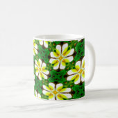 Yellow Frangipani Pattern Kaffeetasse (VorderseiteRechts)