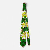 Yellow Frangipani Pattern Krawatte (Vorderseite)