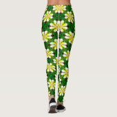 Yellow Frangipani Pattern Leggings (Rückseite)
