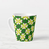 Yellow Frangipani Pattern Milchtasse (Linke Ecke)