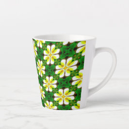 Yellow Frangipani Pattern Milchtasse