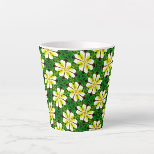 Yellow Frangipani Pattern Milchtasse (Vorderseite)
