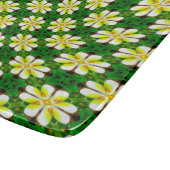 Yellow Frangipani Pattern Schneidebrett (Ecke)