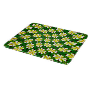 Yellow Frangipani Pattern Schneidebrett