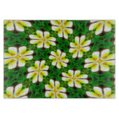 Yellow Frangipani Pattern Schneidebrett (Vorderseite)