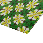 Yellow Frangipani Pattern Schneidebrett (Ecke)