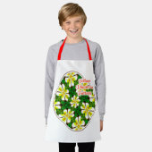 Yellow Frangipani Pattern Schürze (Getragen)