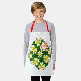 Yellow Frangipani Pattern Schürze