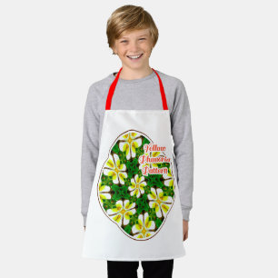 Yellow Frangipani Pattern Schürze