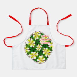 Yellow Frangipani Pattern Schürze