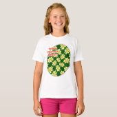Yellow Frangipani Pattern T-Shirt (Vorne ganz)