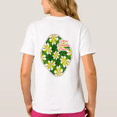 Yellow Frangipani Pattern T-Shirt (Rückseite)