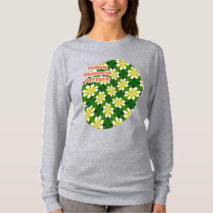 Yellow Frangipani Pattern T-Shirt