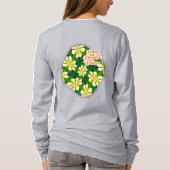 Yellow Frangipani Pattern T-Shirt (Rückseite)
