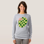 Yellow Frangipani Pattern T-Shirt (Vorne ganz)